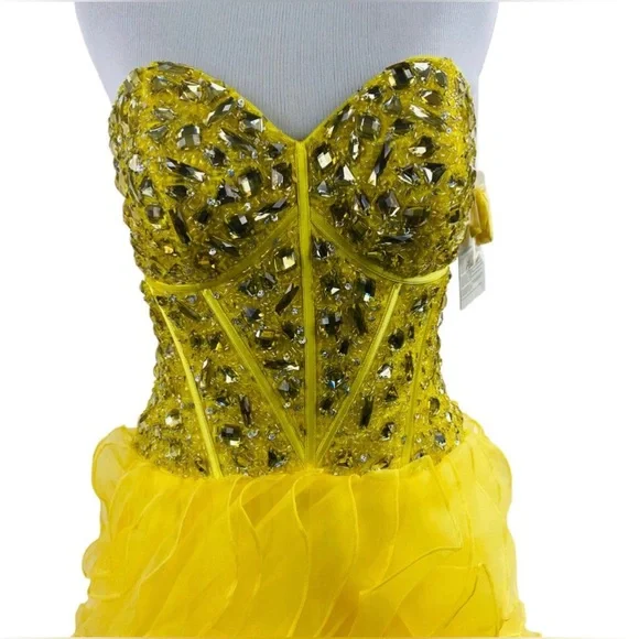 Giosue High Low Fun Fashion OOC Pageant Designer dress 4 8 NWT - Picture 2 of 6